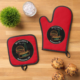 Backyard Grill GRILLEN Ofenhandschuh & Topflappen-Set