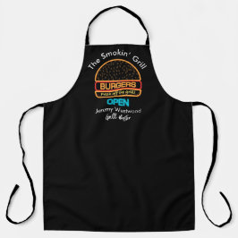 Backyard Grill Master Burgers All-over Print Schür Schürze
