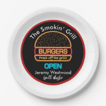 Backyard Grill Master Burgers Paper Teller