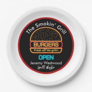 Backyard Grill Master Burgers Paper Teller