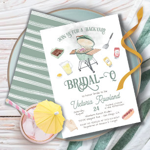 Backyard GRILLEN Bridal Q Dusche Einladung