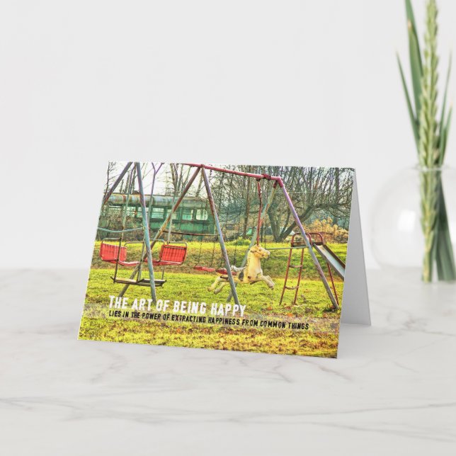 BACKYARD PLAY Grußkarte Dankeskarte (Vorderseite)