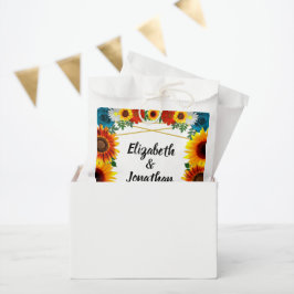 Backyard Summer Floral Geometric Wedding Geschenktütchen