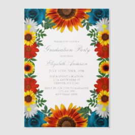 Backyard Summer Floral Graduation Party