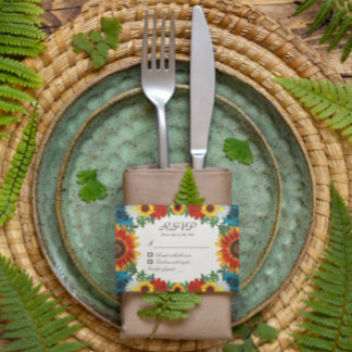 Backyard Summer Floral RSVP Karte