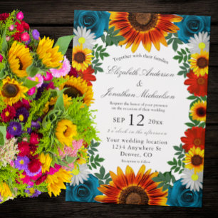 Backyard Summer Floral Wedding