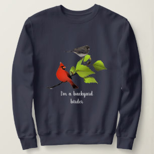 Backyard Vogelbeobachter Gift / Kardinal Bird auf Sweatshirt
