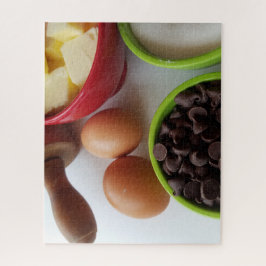 Backzutaten mit Schokoladenchips Puzzle