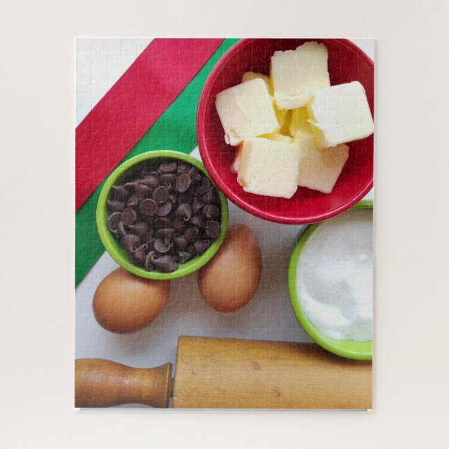 Backzutaten Weihnachtsfeiertag Puzzle (Vertikal)