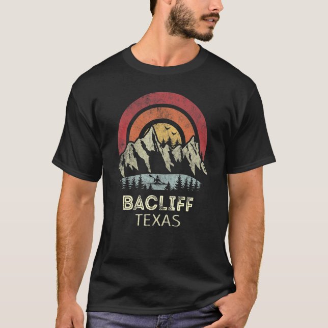 Bacliff Texas Mountain Sunset Sunrise Kayaking T-Shirt (Vorderseite)