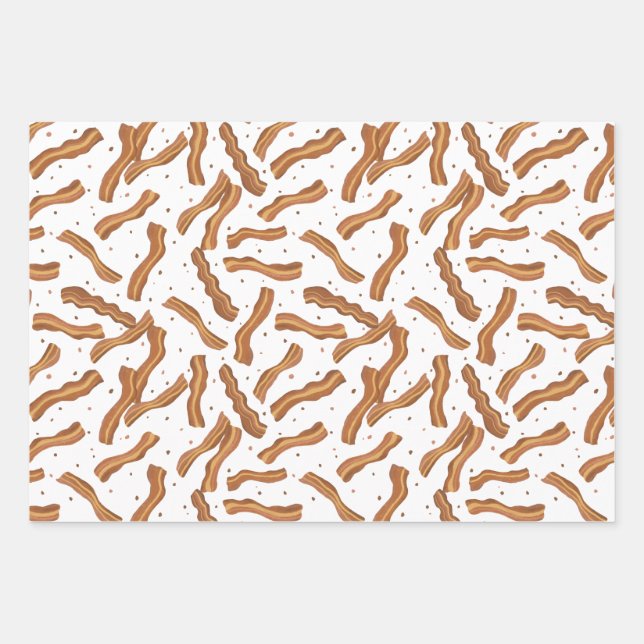Bacon and bits pattern geschenkpapier set (Vorderseite)