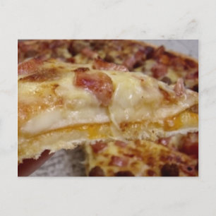 Bacon and Cheese Breakfast Pizza Rezept Postkarte
