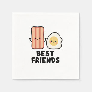 Bacon and Egg Best Friends Serviette