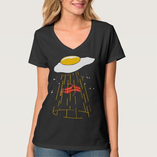 Bacon and Eggs  Alien Kids Egg Crispy T-Shirt (Vorderseite)