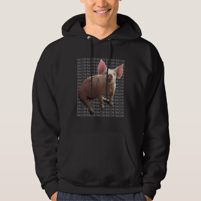 BACON BACON BACON  Cute and  Pig Bacon Hoodie (Vorderseite)