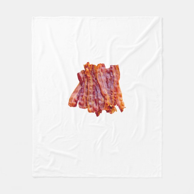 Bacon Bacon Bacon Fleecedecke (Vorderseite)