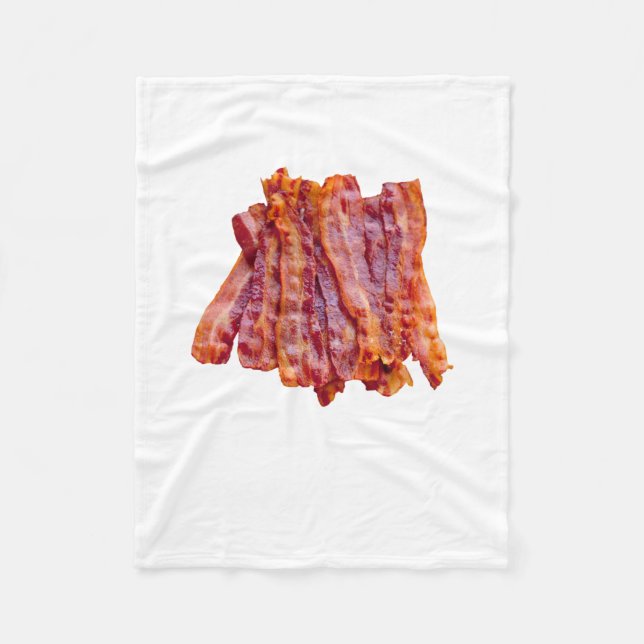 Bacon Bacon Bacon Fleecedecke (Vorderseite)