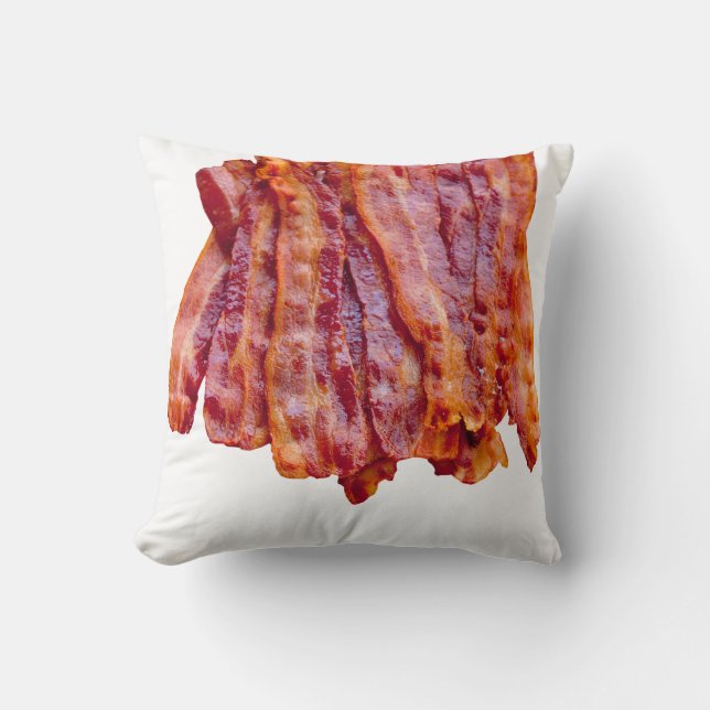 Bacon Bacon Bacon Kissen (Vorderseite)