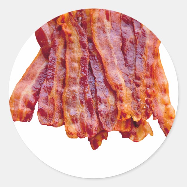 Bacon Bacon Bacon Runder Aufkleber (Vorderseite)
