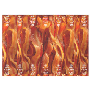 Bacon Behalte ruhig und hat Ihren Text Tischdecke