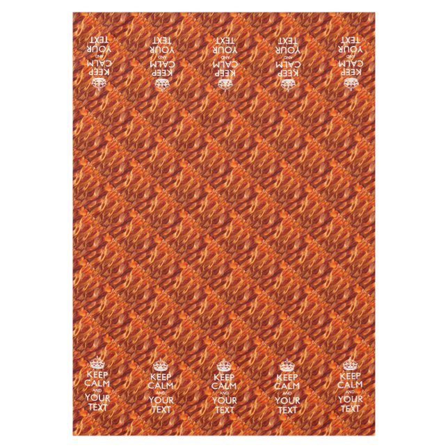 Bacon Behalte ruhig und hat Ihren Text Tischdecke (Vorderseite)