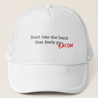 Bacon beißt nicht die Hand Truckerkappe
