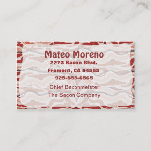 Bacon Business Card Visitenkarte