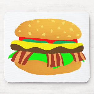 Bacon Cheeseburger Mousepad