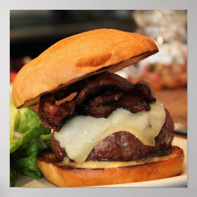 Bacon Cheeseburger Poster (Vorne)