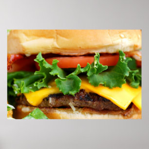 Bacon Cheeseburger Poster