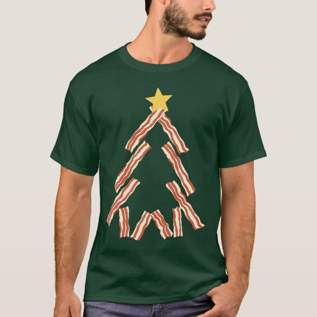 Bacon Christmas Tree T-Shirt (Vorderseite)