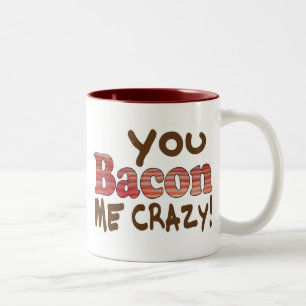 Bacon Crazy Zweifarbige Tasse
