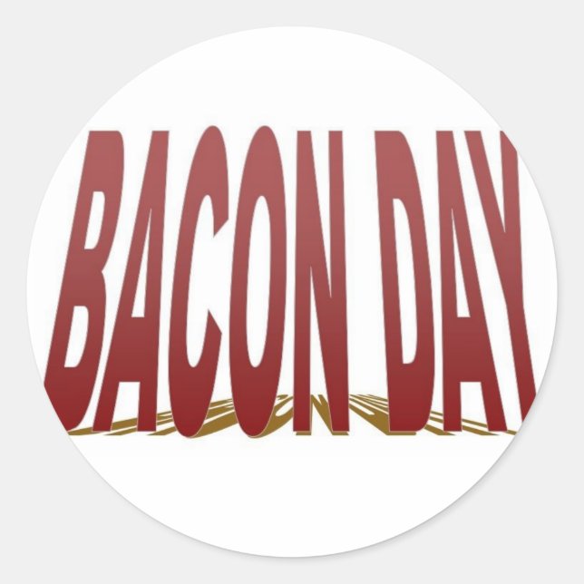 Bacon Day Stickers (Vorderseite)