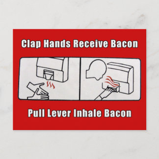 Bacon Dispenser Postkarte