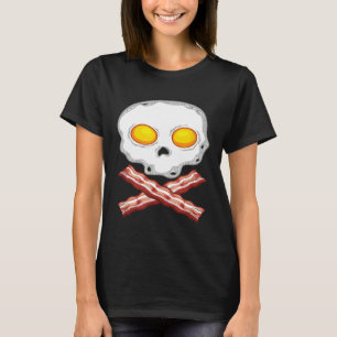 Bacon Eggs Skull Men Frauen Kid Crossbones T-Shirt