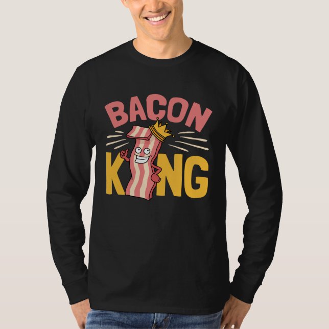 Bacon  Enthusiast Love Bacon Food Men Boys T-Shirt (Vorderseite)