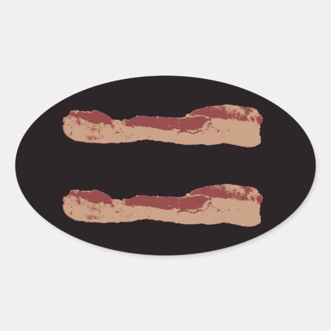 Bacon Equality Ovaler Aufkleber (Vorderseite)