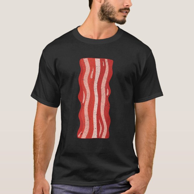 Bacon Erwachsene Männer Frauen Kinder Bacon Kostüm T-Shirt (Vorderseite)