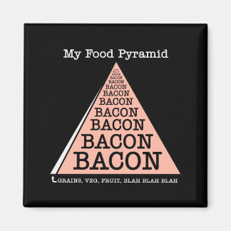 Bacon Food Pyramide Magnet