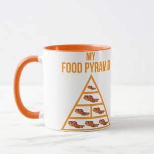 Bacon Food Pyramide Tasse