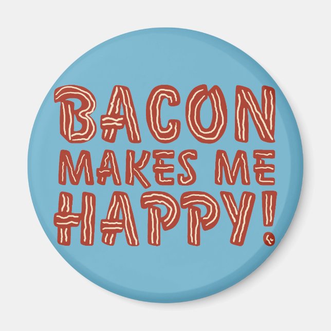 Bacon freut mich magnet (Vorne)