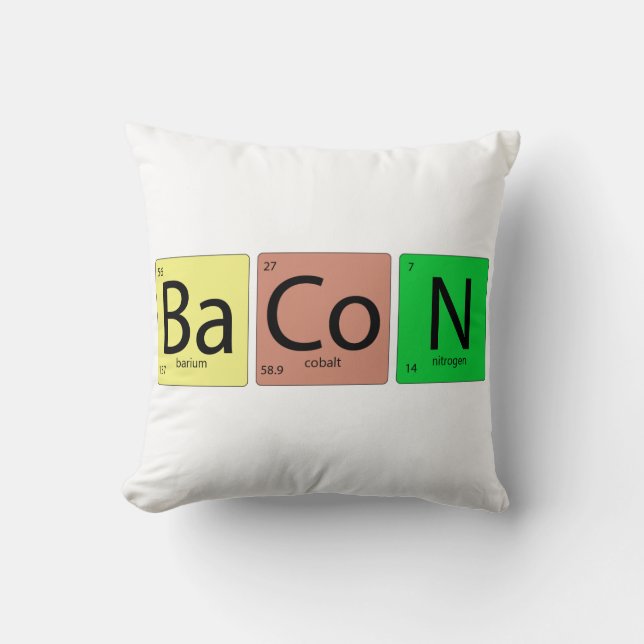Bacon Geek Kissen (Vorderseite)
