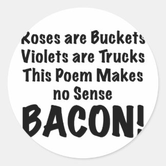 Bacon Geem Runder Aufkleber