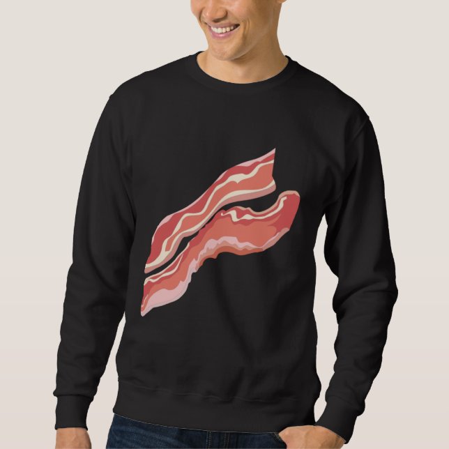 Bacon Halloween Breakfast Matching Couples Costume Sweatshirt (Vorderseite)