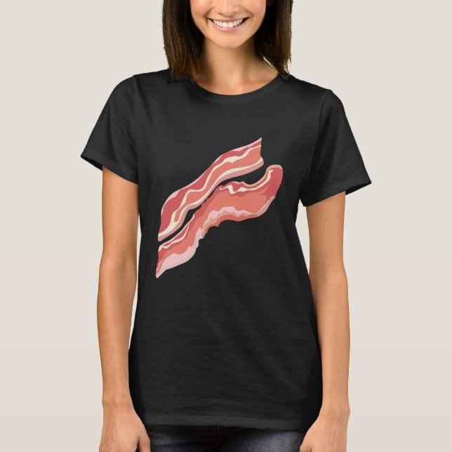 Bacon Halloween Breakfast Matching Couples Costume T-Shirt (Vorderseite)