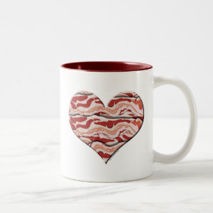 Bacon Hearted Zweifarbige Tasse