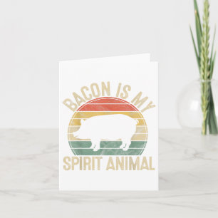 Bacon is my Spirit Animal Gift Retro Grillen Costu Karte