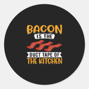 Bacon ist das Klebeband des Schweinefleischs in de Runder Aufkleber