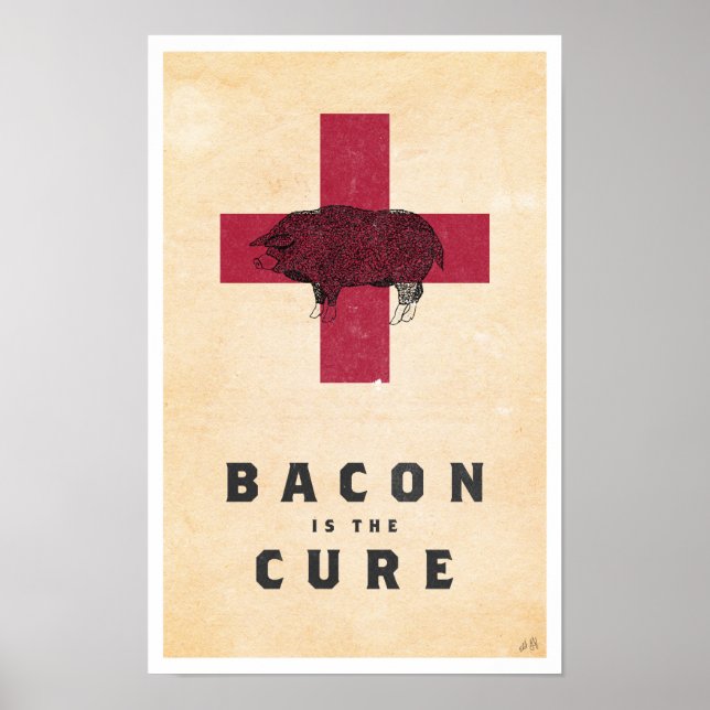 Bacon ist die Heilung Poster (Vorne)