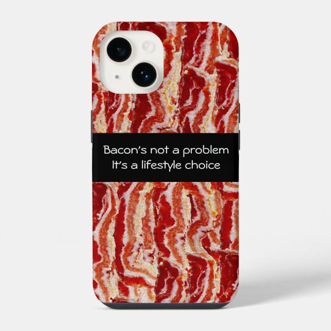 Bacon ist kein Problem iPhone Hülle (Rückseite)